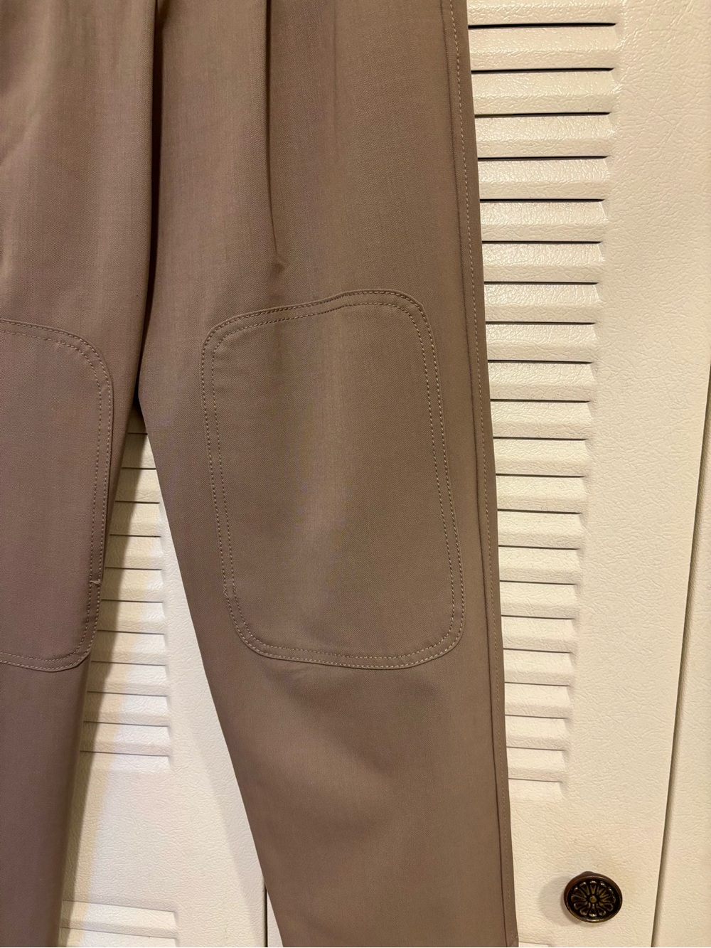 Brunello Cucinelli Taupe Pleated Chinos with Fabric Belt - Picture 6 of 8